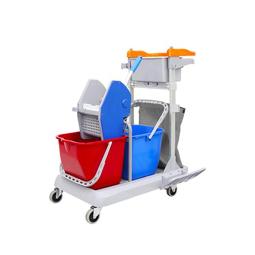 帶剎車靈動型排拖系統清潔車 配垃圾袋、15L水桶*2 JDB R30B